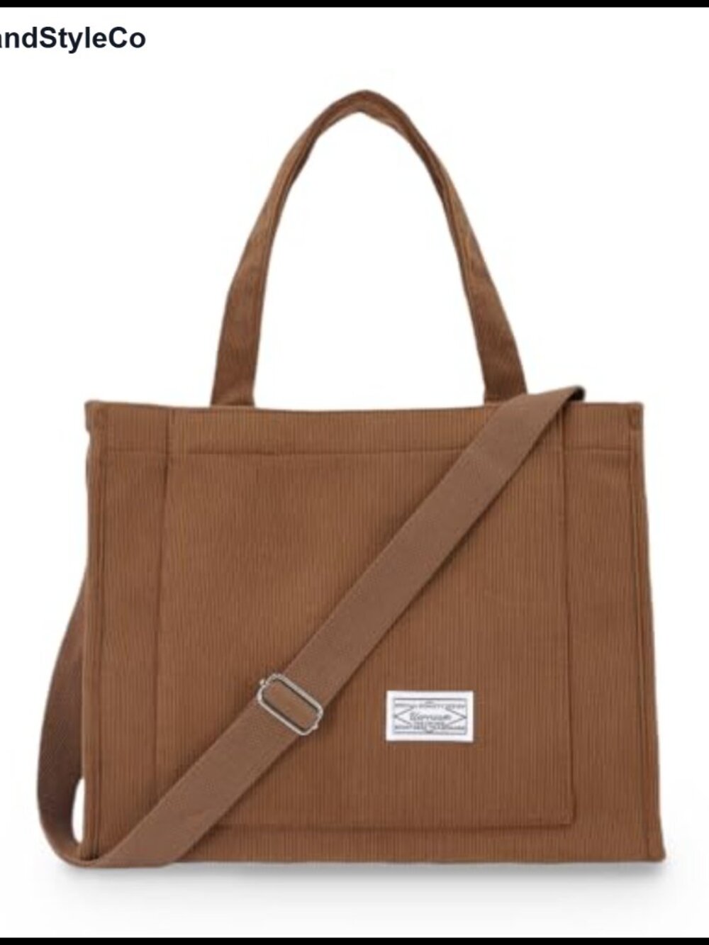 Corduroy Tote Bag Women Crossbody Shoulder Purse Work Everyday